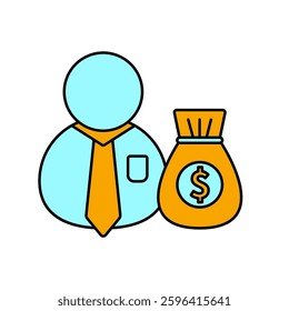 financial advisor icons  symbol vector elements for infographic web