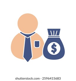 financial advisor icons  symbol vector elements for infographic web