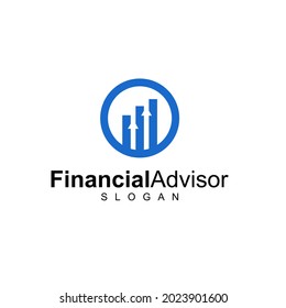 Financial Advisor Logo Design Template Vector Icons