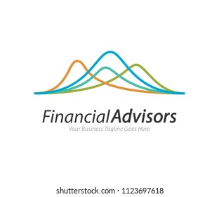 Financial Advisors Logo Design Template Vector Icon