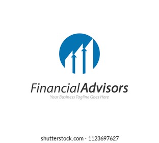 Financial Advisors Logo Design Template Vector Icon