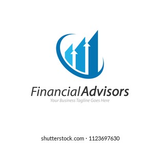 Financial Advisors Logo Design Template Vector Stock Vector (Royalty ...