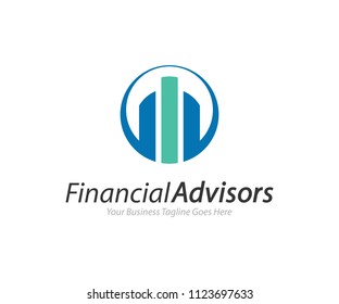 Financial Advisors Logo Design Template Vector Icon