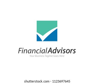 Financial Advisors Logo Design Template Vector Icon
