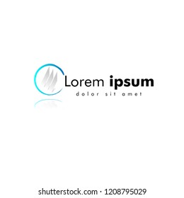 Financial Advisors Logo Design Template Vector Icon, accounting logo with circle brush