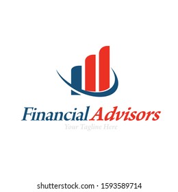 Financial Advisors Logo Design Template Vector