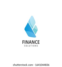 Financial Advisors Logo Design Template Vector Icon, letter f 