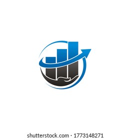 Icono de la plantilla de diseño del logotipo de asesores financieros