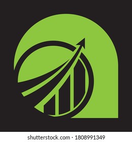 Vektor-Vektorsymbol der Finanzberater Logo-Design-Vorlage