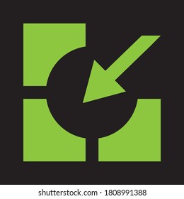 Vektor-Vektorsymbol der Finanzberater Logo-Design-Vorlage