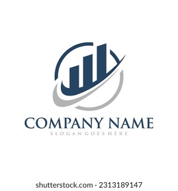 Vektor-Vektorsymbol der Finanzberater Logo-Design-Vorlage