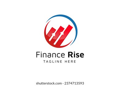 Plantilla de diseño del logotipo de asesores financieros. Plantilla de diseño de logotipo de negocios