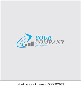 Financial Advisors Logo Design Template Vector Icon, Growth graph vector icon illustration sign, arrow logo design, insurance, business