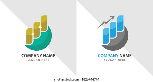 Diseño de plantillas vectoriales de asesores financieros