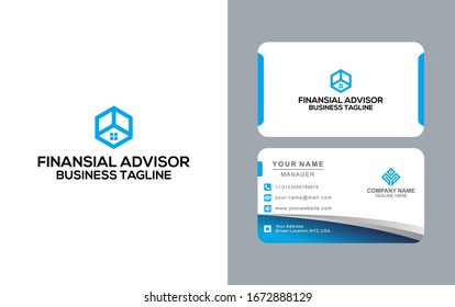 Logotipo de asesores financieros.Diseño Icono de vectores de plantillas modernas Ilustración de vectores aislados