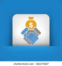 Financial agreement icon