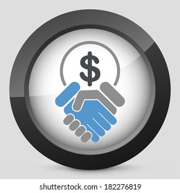 Financial agreement icon