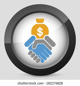 Financial agreement icon