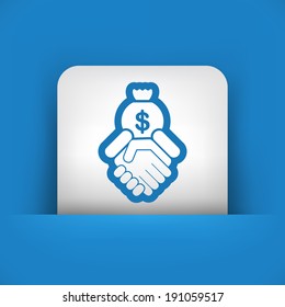 Financial agreement icon