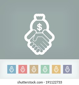Financial agreement icon