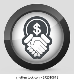 Financial agreement icon