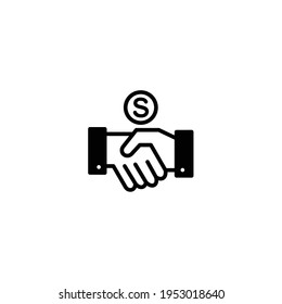 Financial agreement vector icon illustration