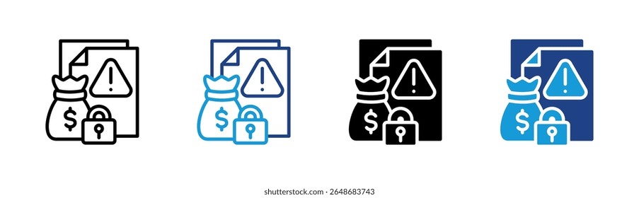 Elemento Ícone De Alerta Financeiro Para Design