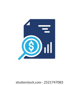 financial analitycs colored icon vector design good for web or mobile app