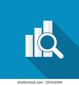 Financial Analysis, Business Analysis Concept. Analytics Icon. Business Financial Forecast Sign. Estimate. Budget Graph. Predictive Analytics. Economic Increase Financial Market Stats Icon