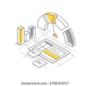 Finanzanalysekonzept, Statistik, Geschäftsstrategie und Planung, Marktforschung, Projektmanagement