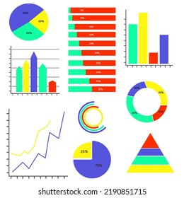 Financial Analysis Data Graphs Diagram Stock Vector (Royalty Free ...