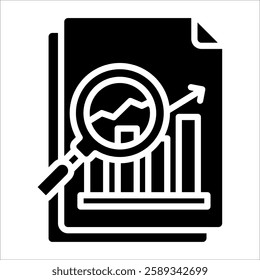 Financial Analysis Icon Element For Design