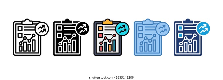 Elemento de icono de análisis financiero para diseño