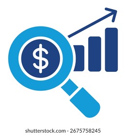 Elemento De Ícone De Análise Financeira Para Design