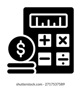 Financial Analysis Icon Element For Design