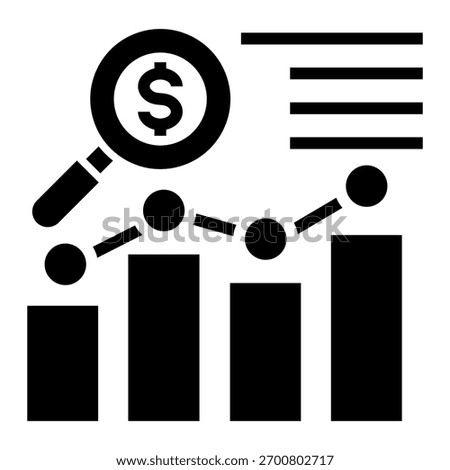 Financial Analysis Icon Element For Design