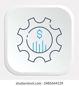 Financial Analysis Icon - Evaluating Financial Data for Informed Decision-Making and Performance Assessment