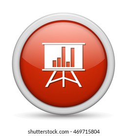 financial analysis presentation  icon
