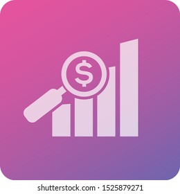 Financial analysis vector icon design