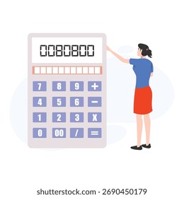 Ilustración vectorial de análisis financiero que puede editar o modificar fácilmente
