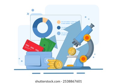 Conceito de analista financeiro ou consultor. Realização de operações financeiras. Estudos financeiros, previsões e avaliações de risco. Estratégia de negócios. Analisar informações estatísticas ou financeiras. Ilustração