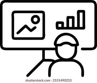 Financial analyst presenting reports in a glossy virtual meeting concept as Camera movement Zoom into the financial analyst screen displaying detailed reports with a glossy polishe