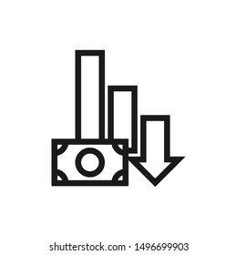 Financial analytic icons in line style design suitable for website, app, and ui design. Vector illustration with editable stroke and pixel perfect icons on white background. EPS 10.