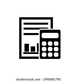 Icono de Financial Analytics, logotipo aislado en fondo blanco