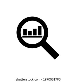 Financial Analytics icon, logo isolated on white background