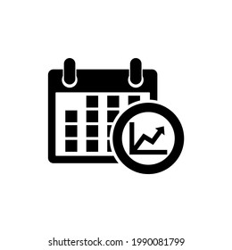 Financial Analytics icon, logo isolated on white background