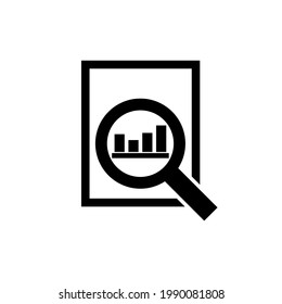 Financial Analytics icon, logo isolated on white background