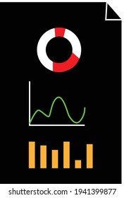 icono de análisis financiero sobre fondo blanco. signo de economía. logotipo de análisis de negocio. estilo plano. símbolo analítico.