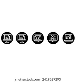 Financial Analytics icon vector. economy illustration sign. analytics symbol.