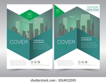 Financial Annual report for Business brochure layout design template, Flyer Design or Leaflet advertising,  A4 size illustrator 